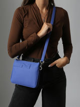 Cross Body Tas Milano Leder Nathan baume Blauw n city 3-vue-porte